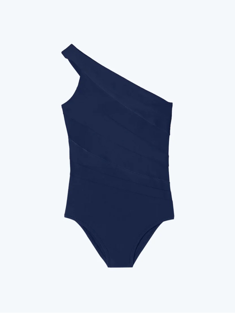 Summersalt Sidestroke One-Shoulder Navy Blue One Piece Swim Suit